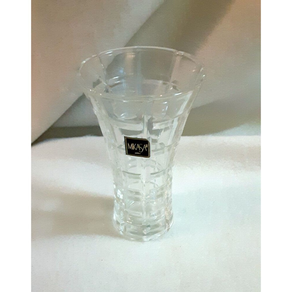 Mikasa Monarch Crystal Bud Vase Japan 4.5"